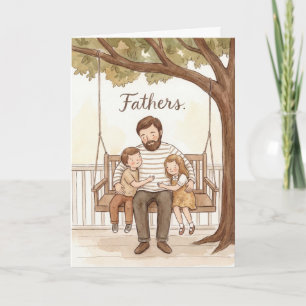 Tarjeta del Día del Padre de Fuerza Silenciosa