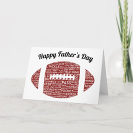 Tarjeta del Día del Padre de Fútbol Americano