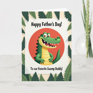 Tarjeta del Día del Padre de Gator Happy