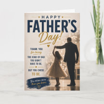 Tarjeta del Día del Padre de Hija para Padrastro