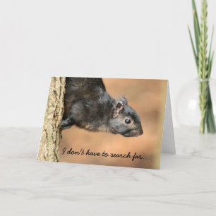 Tarjeta del día del padre de la ardilla