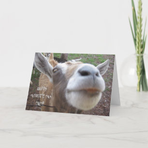 Tarjeta del día del padre de la cabra