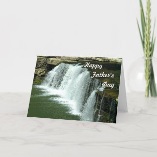 Tarjeta del Día del Padre de la cascada