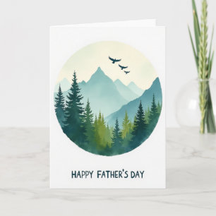 Tarjeta del Día del Padre de la Cordillera Montaño