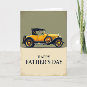 Tarjeta del Día del Padre de la Época Dorada