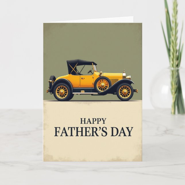 Tarjeta del Día del Padre de la Época Dorada (Anverso)