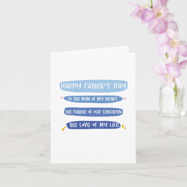 Tarjeta del día del padre de la esposa (Orquídea)