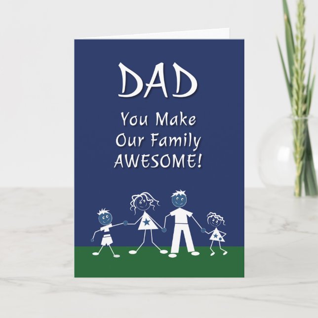 Tarjeta del Día del Padre de la Familia (Anverso)