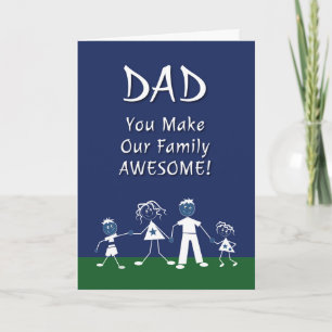 Tarjeta del Día del Padre de la Familia
