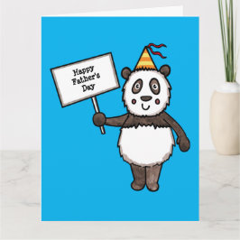 Tarjeta del Día del Padre de la Fiesta de Panda Pe
