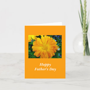 tarjeta del día del padre de la flor de margarita 