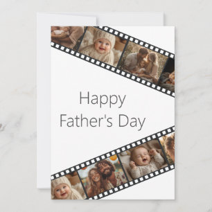 Tarjeta del día del padre de la foto de la tira de