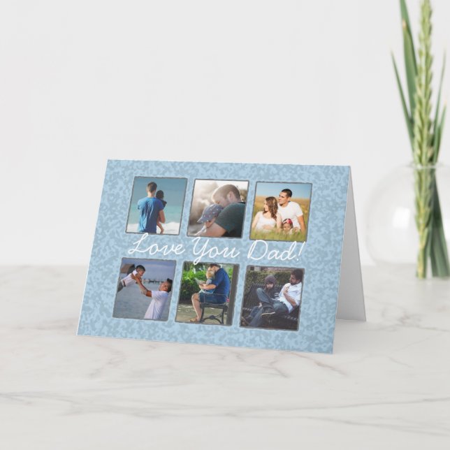 Tarjeta del día del padre de la foto personalizada (Anverso)