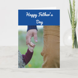 Tarjeta del Día del Padre de la mano