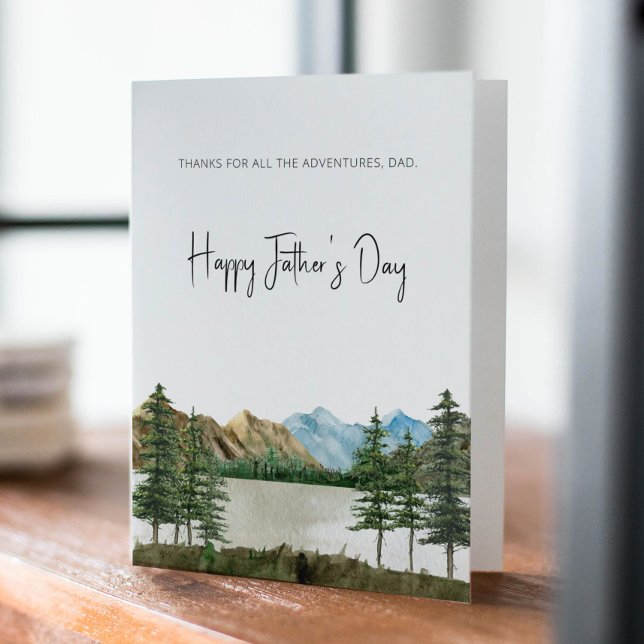 Tarjeta del Día del Padre de la Montaña para papá  (Subido por el creador)