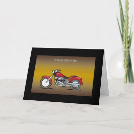 Tarjeta del día del padre de la motocicleta