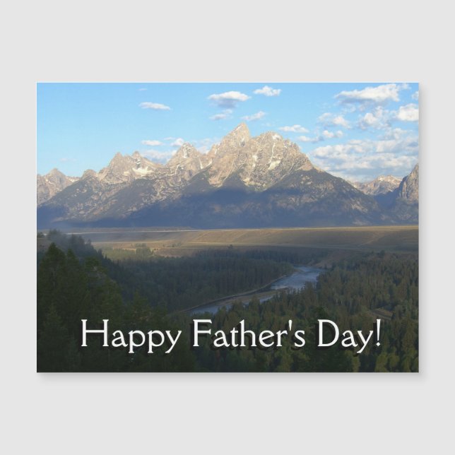 Tarjeta del Día del Padre de las Montañas de Jacks (Anverso)