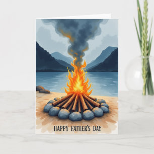 Tarjeta del Día del Padre de las Montañas Humeante