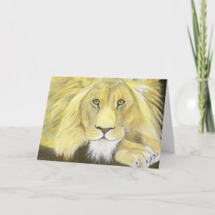 Tarjeta del Día del Padre de Leones Africanos