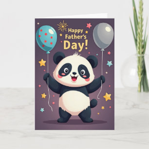 Tarjeta del Día del Padre de los Cachorros Dulces