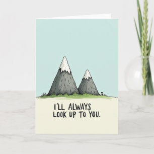 Tarjeta del Día del Padre de Montaña