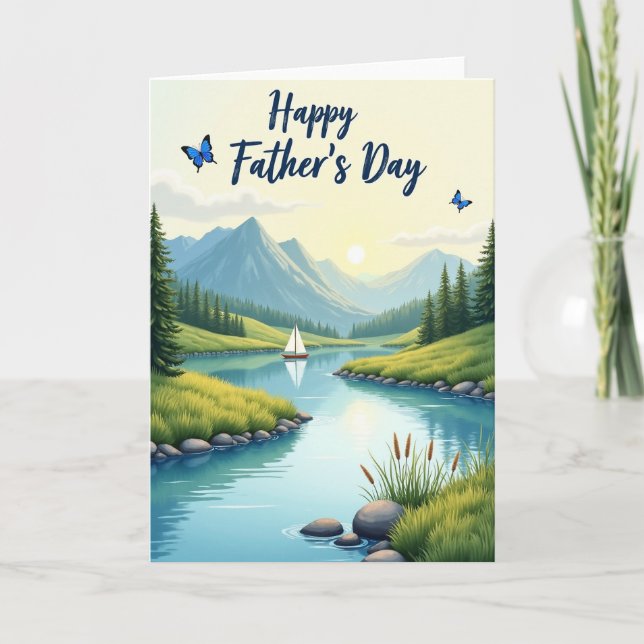 Tarjeta del Día del Padre de Mountain View (Anverso)