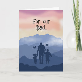 Tarjeta del Día del Padre de Niños Tarjeta de Feli