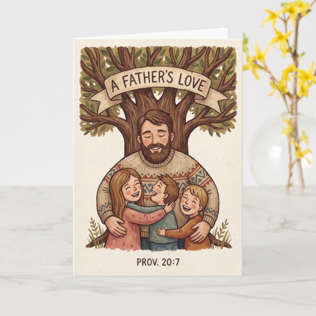Tarjeta del Día del Padre de Pequeños Momentos (flor amarilla)