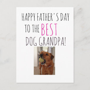 Tarjeta del Día del Padre de perro a perro GRANDPA