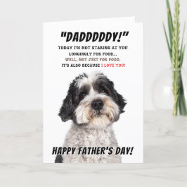 Tarjeta del Día del Padre de Schapendoes