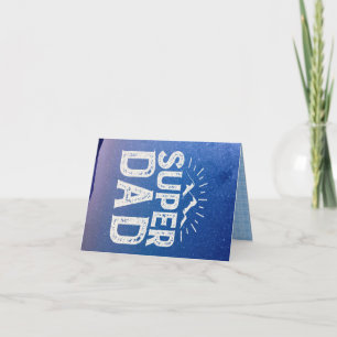 Tarjeta del Día del Padre de Super Papá