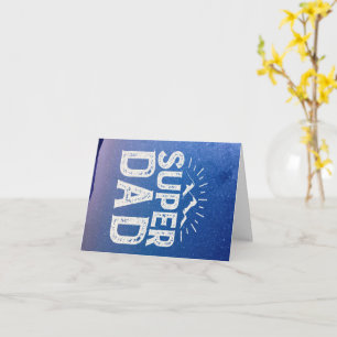 Tarjeta del Día del Padre de Super Papá