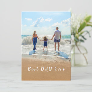 Tarjeta del día del padre de tu foto padre - mejor
