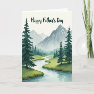 Tarjeta del Día del Padre de Valle Verde