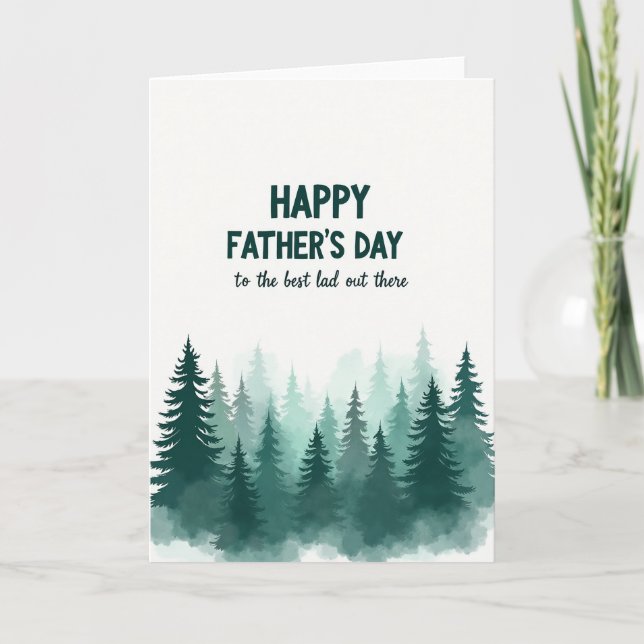Tarjeta del Día del Padre del Bosque (Anverso)