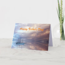 TARJETA DEL DÍA DEL PADRE DEL BUQUE DE VELA