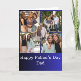 Tarjeta del Día del Padre del Collage de Personali