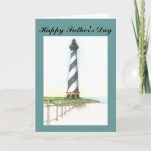 Tarjeta del Día del Padre del Faro de Hatteras