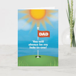 Tarjeta del día del padre del golf