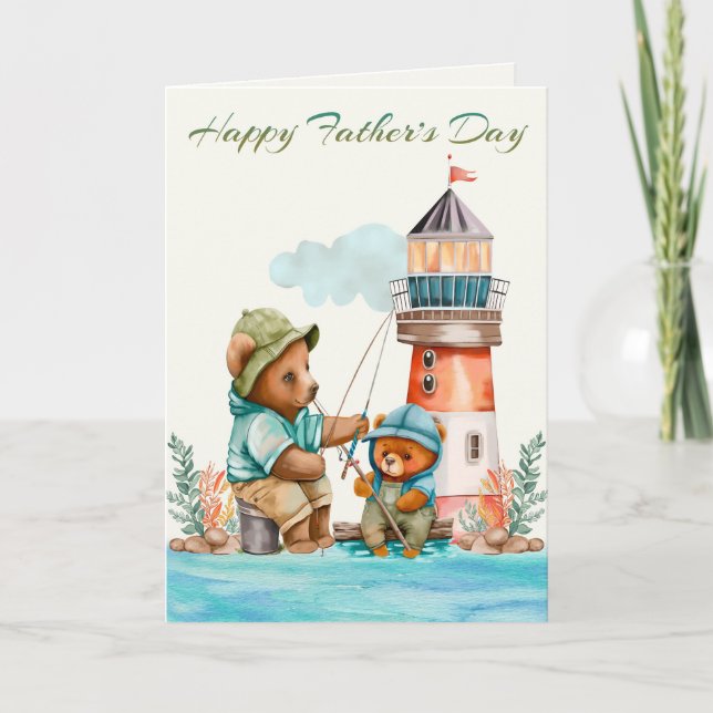 Tarjeta del día del padre del hijo (Anverso)