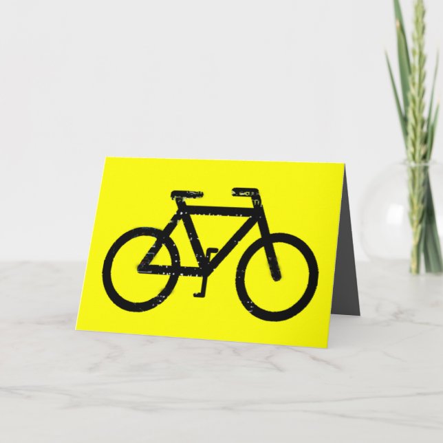 Tarjeta del día del padre del hombre de la bicicle (Anverso)