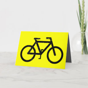 Tarjeta del día del padre del hombre de la bicicle