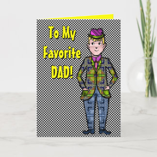 Tarjeta del Día del Padre del Hombre Jugado