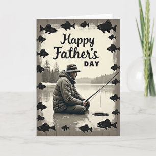 Tarjeta del Día del Padre del Lago Congelado