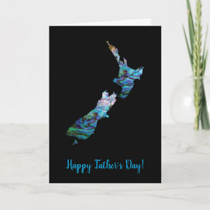 TARJETA DEL DÍA DEL PADRE DEL MAPA DE PAUA DE NUEV
