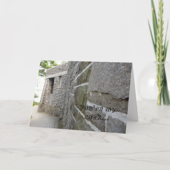 Tarjeta del Día del Padre del Muro del Castillo (Anverso)