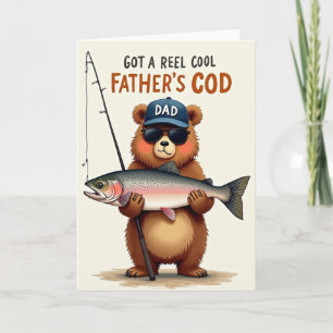 Tarjeta del Día del Padre del Oso Genial
