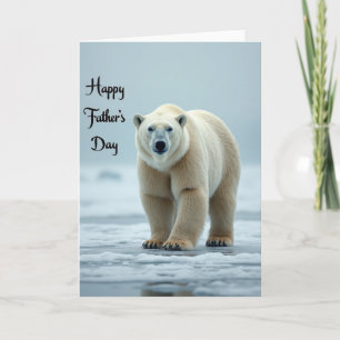 Tarjeta del Día del Padre del Oso Polar