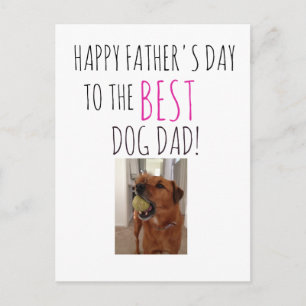 Tarjeta del Día del Padre del perro al perro