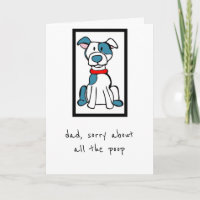 Tarjeta del Día del Padre - Del perro - Raza del B